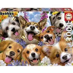 Puslespil Puppies Selfie Howard Robinson 1000 brikker>Educa Best