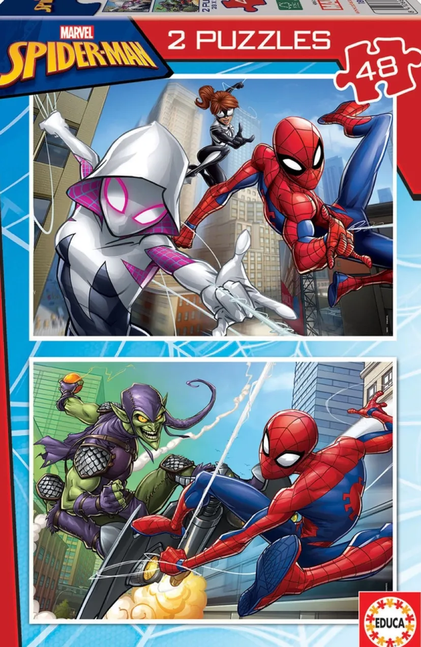 Puslespil Spider-Man 2x48 brikker>Educa Clearance