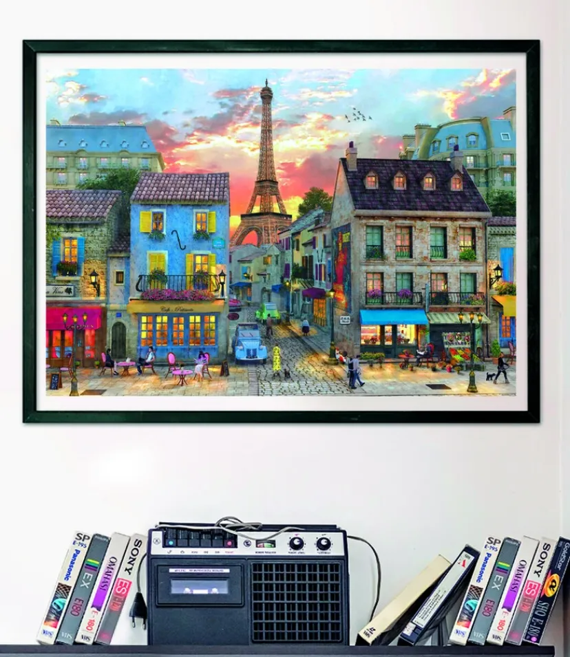 Puslespil Streets of Paris 1000 brikker>Clementoni Discount