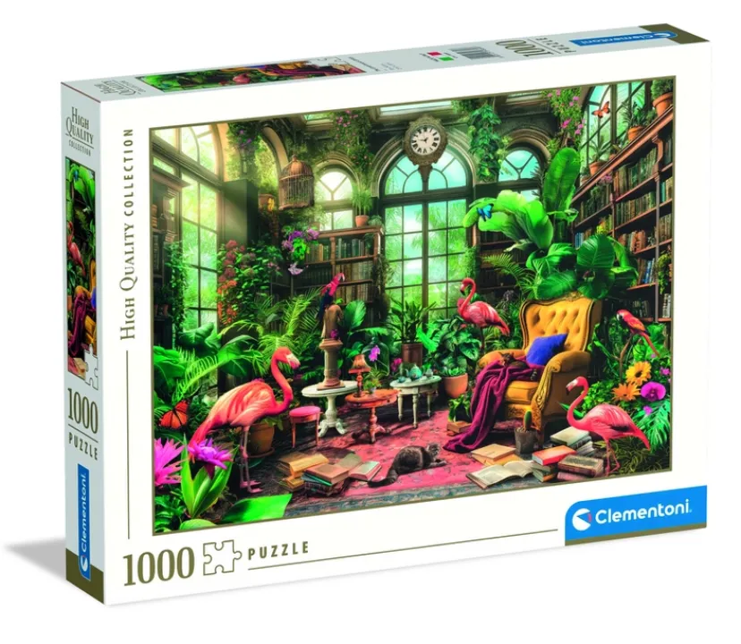 Puslespil The Greenhouse Library 1000 brikker>Clementoni Sale