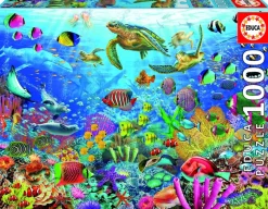 Puslespil Tropical Fantasy Turtles 1000 brikker>Educa Hot