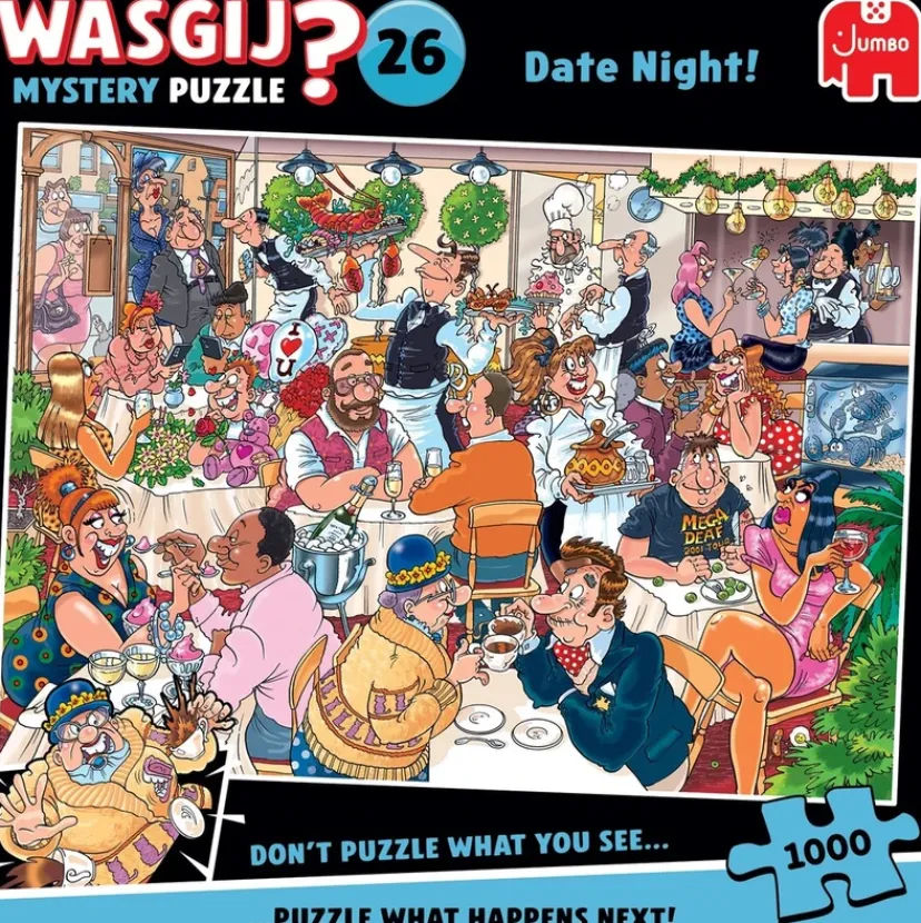 Puslespil Mystery 26 date night! 1000 brikker>Wasgij Discount