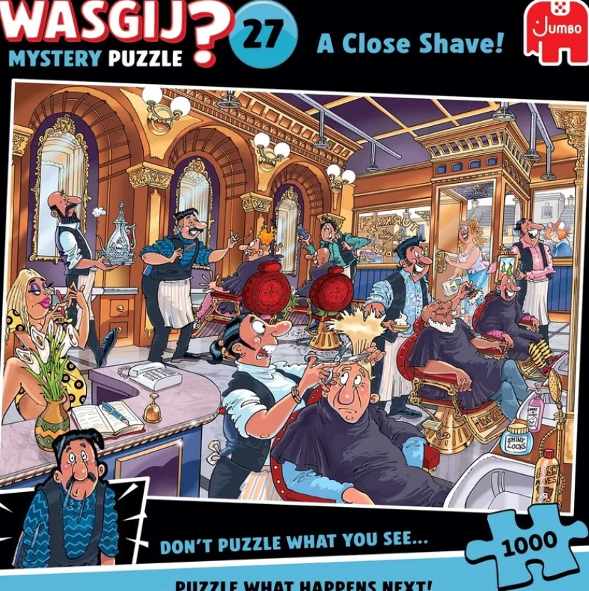 Puslespil Mystery 27 A Close Shave 1000 brikker>Wasgij Hot