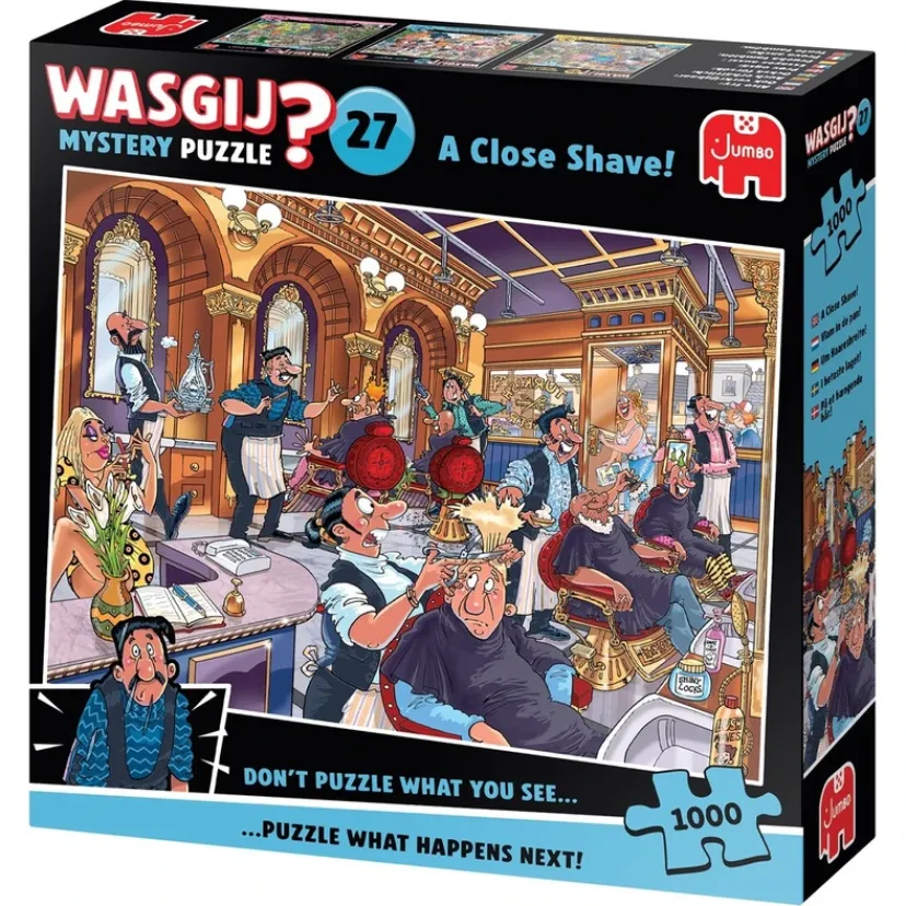 Puslespil Mystery 27 A Close Shave 1000 brikker>Wasgij Hot