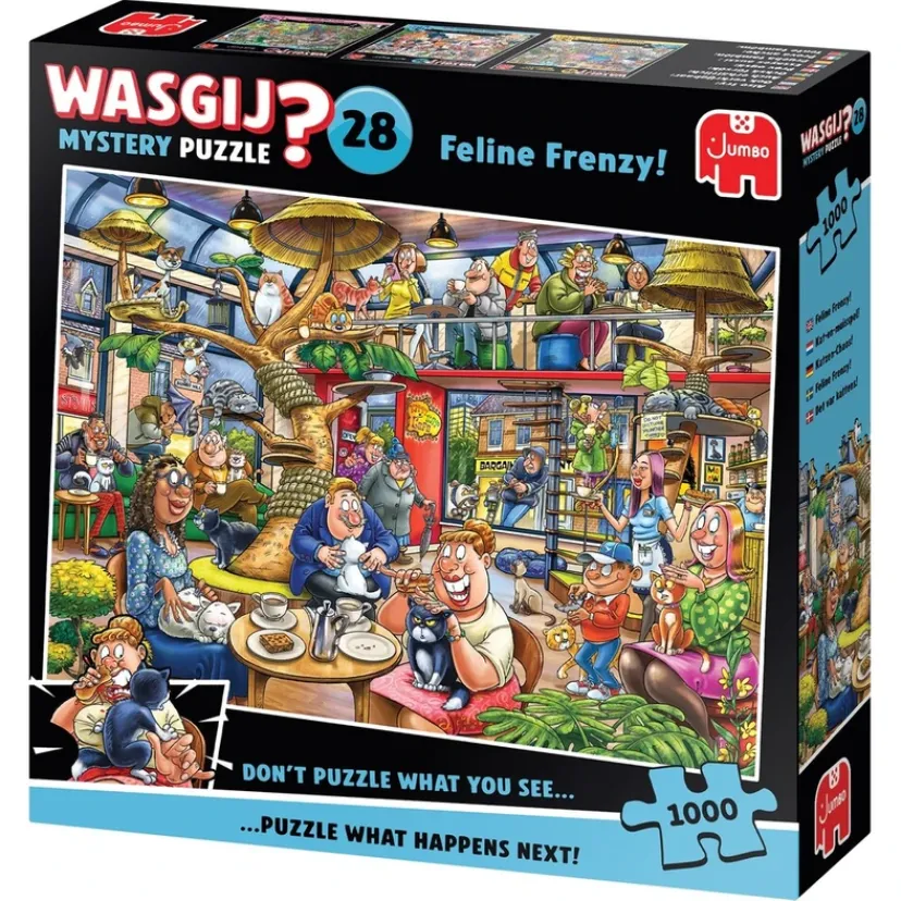 Puslespil Mystery 28 Feline Frenzy! 1000 brikker>Wasgij Sale