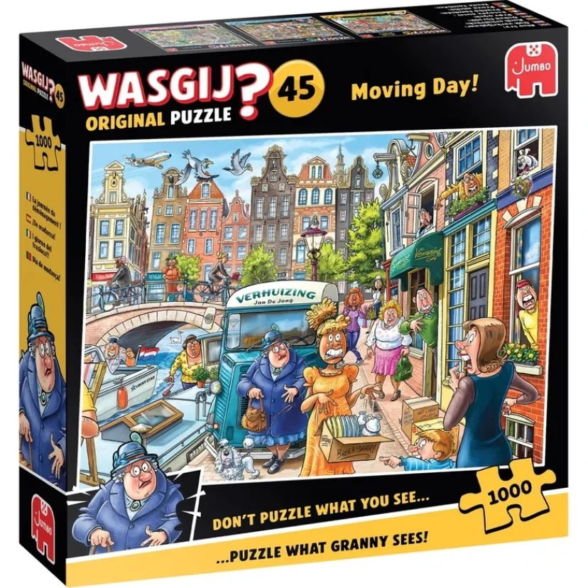 Puslespil Original 45 Moving Day! 1000 brikker>Wasgij Clearance