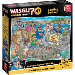 Puslespil Original 47 Boating Bedlam! 1000 brikker>Wasgij New