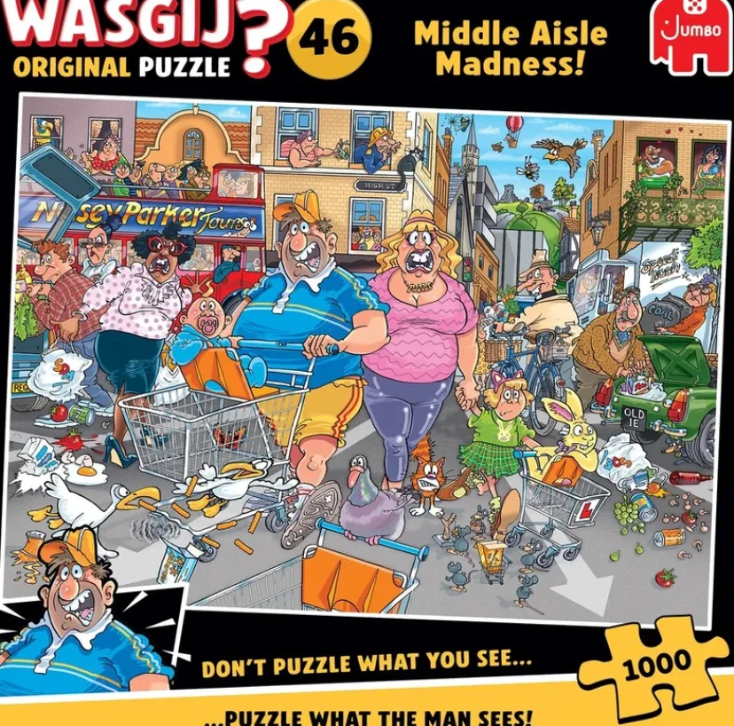 Puslespil Original 46 Middle Aisle Madness! 1000 brikker>Wasgij
