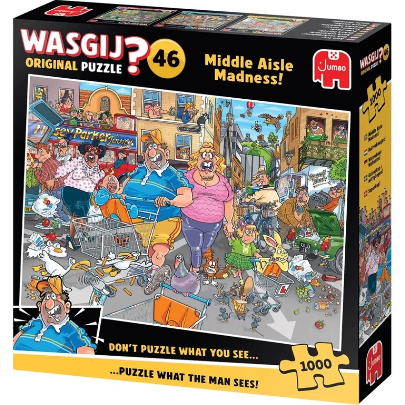 Puslespil Original 46 Middle Aisle Madness! 1000 brikker>Wasgij
