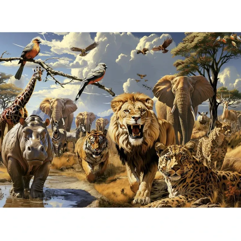 Puslespil wild animals 1000 brikker>Educa Sale