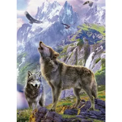 Puslespil Wolves in the rocks 500 brikker>Educa Outlet
