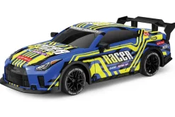 RC Racer med lys og try me funktion blå/gul> Hot
