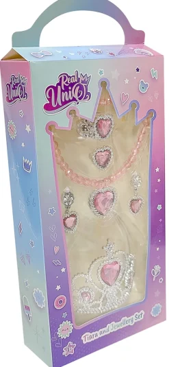 Real UniQ smykkesæt med tiara ass><noscript><img width=