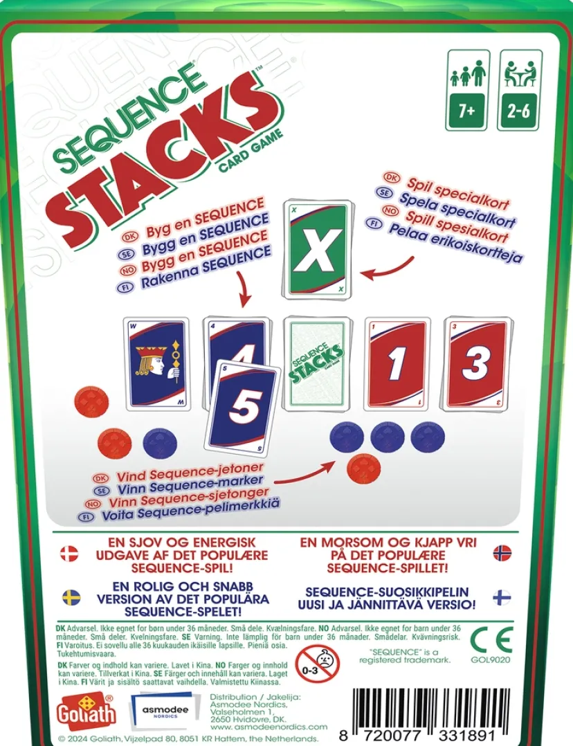 Sequence Stacks kort>Spil Online