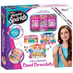 SHIMMER N SPARKLE ABC FASHION BEAD BRACELETS>