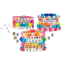 SHIMMER N SPARKLE ABC FASHION BEAD BRACELETS><noscript><img width=