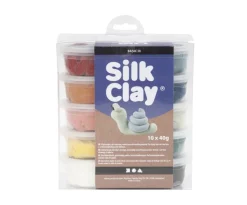 Silk clay 10 ass støvede farver 40 g> New