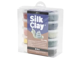 Silk clay 10 ass støvede farver 40 g> New