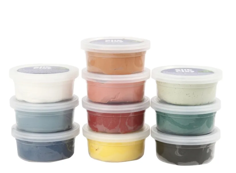 Silk clay 10 ass støvede farver 40 g> New