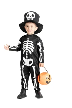 Skelet kostume str. 3-4 år> Sale