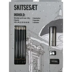 Skitsesæt blok 50 sider, 100g papir>Relief Best