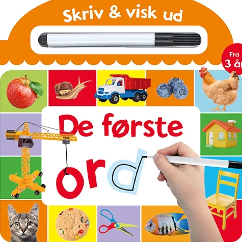 Skriv og visk ud – De første ord> New