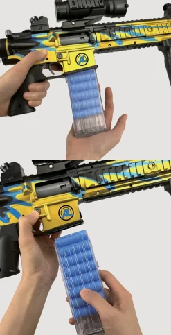 Sniper riffel med kikkert 74 cm><noscript><img width=