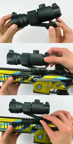 Sniper riffel med kikkert 74 cm><noscript><img width=