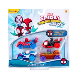 SPIDEY AMAZING METALS CAR 4 pak> Discount