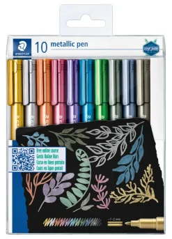 metallic pen 10 ass farver med rund spids>Staedtler Outlet