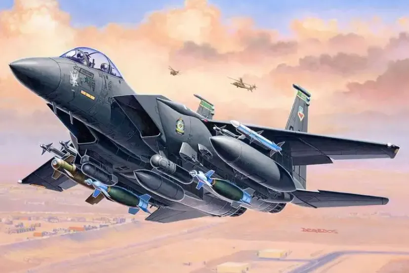 Starter Kit F-15E Strike Eagle & bombs 1:144>Revell Outlet