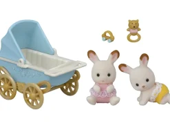 Sæt Chokoladekanin-tvillinger (barnevogn)>Sylvanian Families Discount