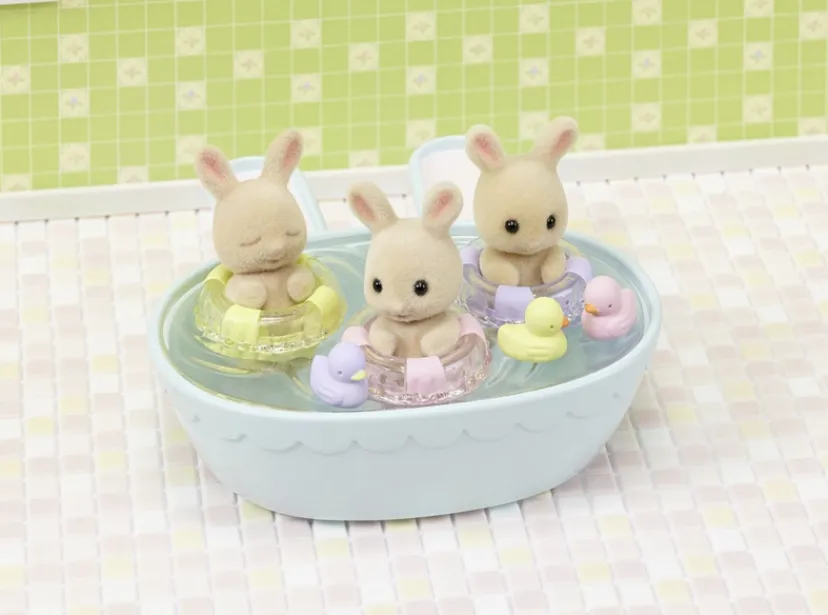 Trillingernes Badetid's sæt>Sylvanian Families Sale