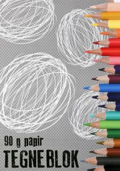 Tegneblok A4 50 sider 90 gr>Relief Sale