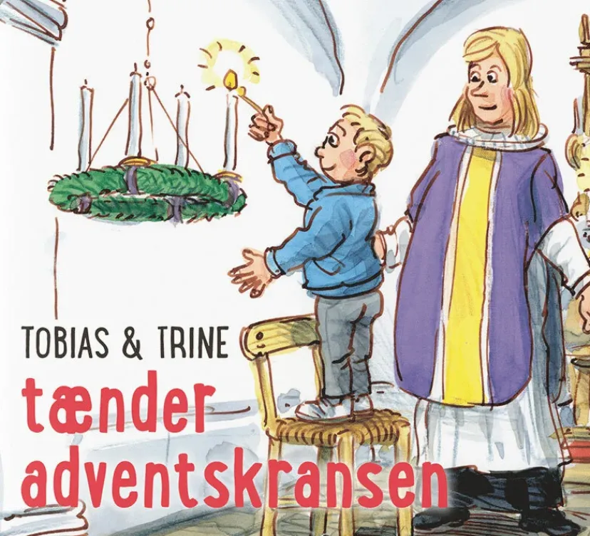 Tobias & Trine tænder adventskransen> Best