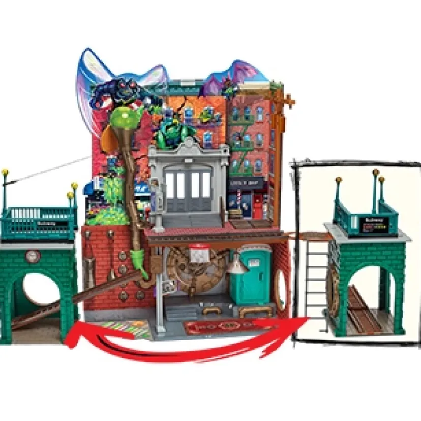 Mutant Mayhem Large Playset Sewer Lair Dlx>Turtles Sale