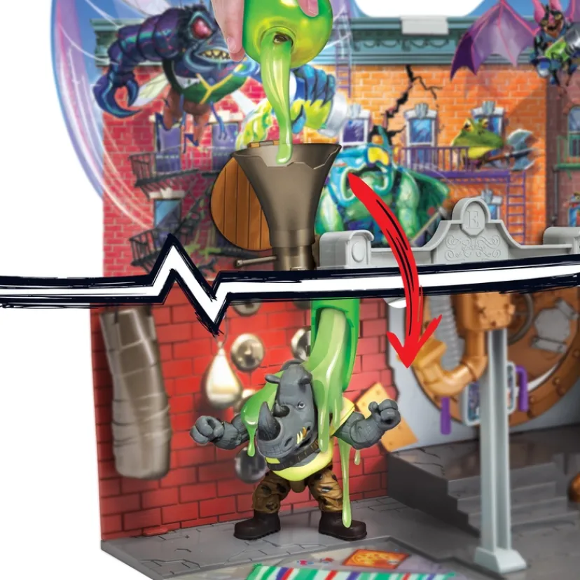Mutant Mayhem Large Playset Sewer Lair Dlx>Turtles Sale