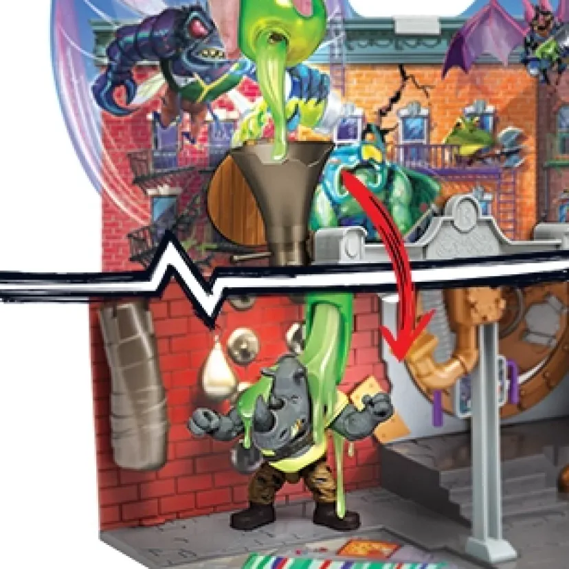Mutant Mayhem Large Playset Sewer Lair Dlx>Turtles Sale