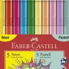 Tusser grip 10 stk 5 neon 5 pastel>Faber-Castell Discount