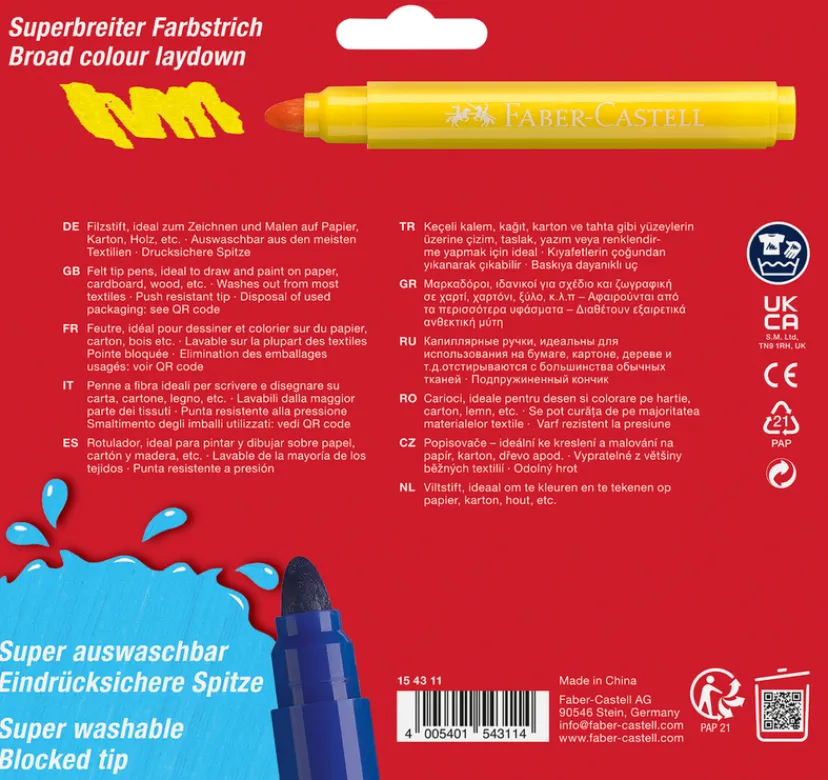 Tusser jumbo 12ass>Faber-Castell