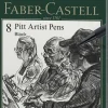 Tusser Pitt Artist Pen Sort 8 Ass>Faber-Castell Clearance
