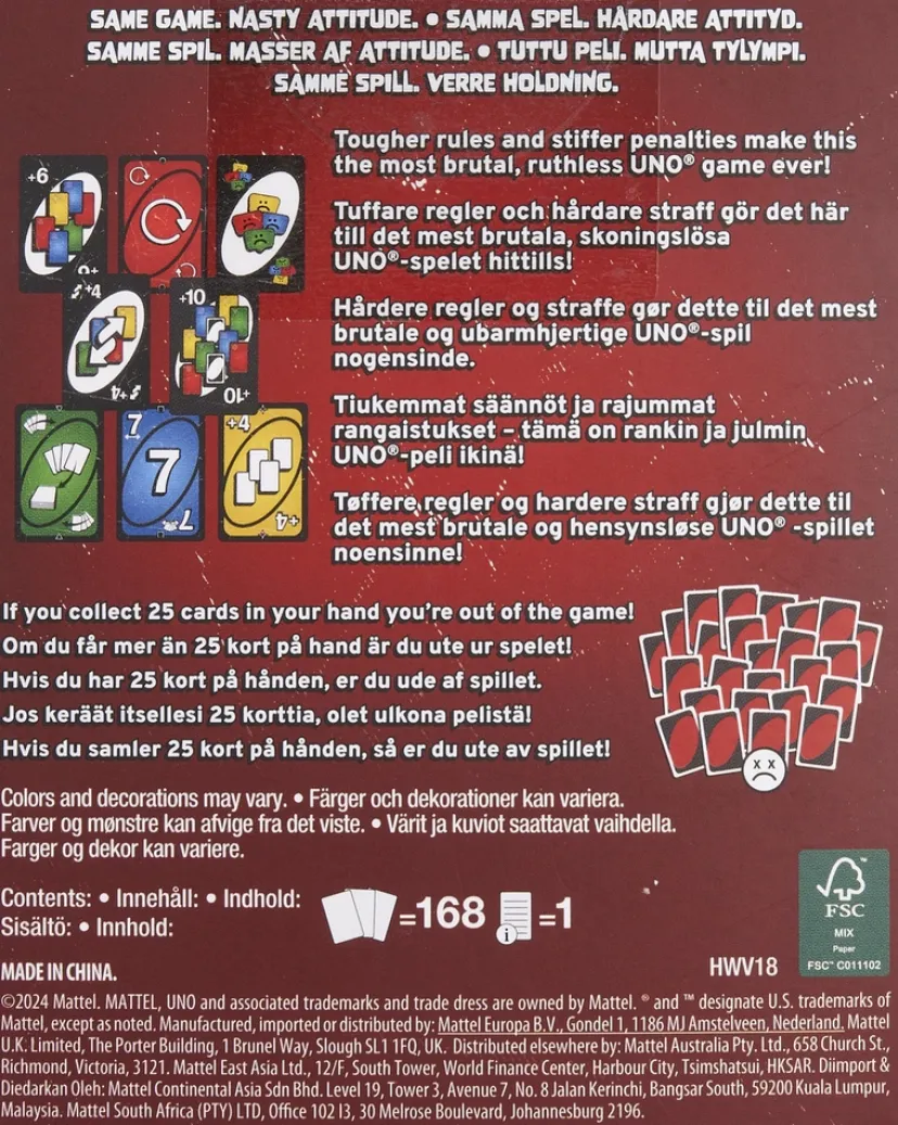 UNO No Mercy>Mattel Games Sale