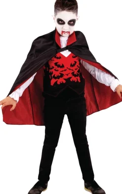 Vampyr kostume med kappe str. 3-4 år> New