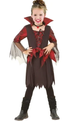Vampyr-dronning kostume str. 4-6 år> Discount