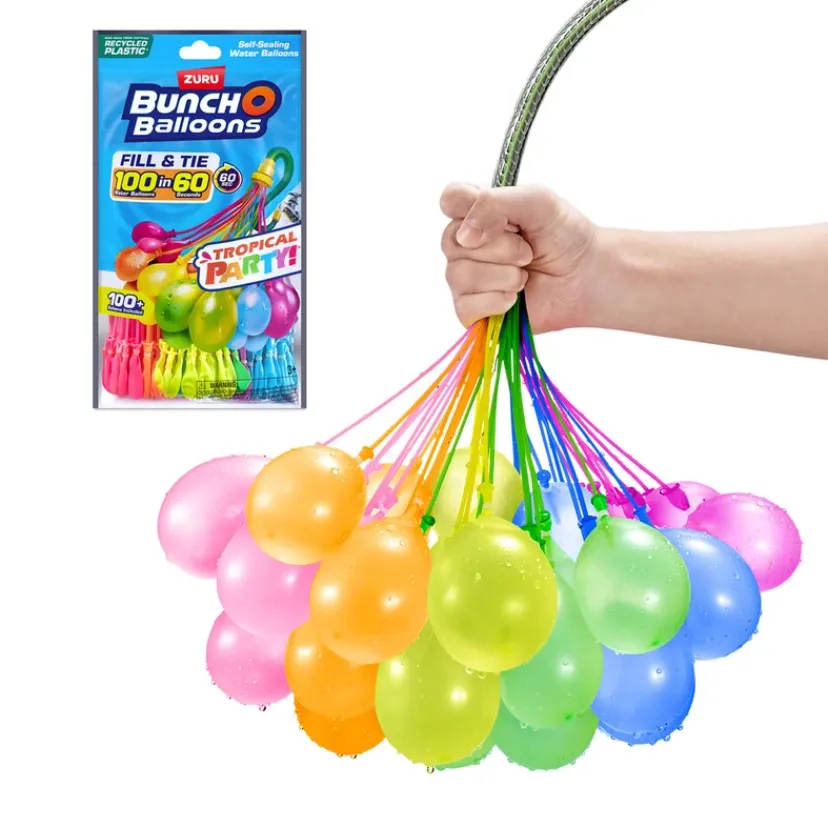 Vandballon Tropical Party 100 stk ass>