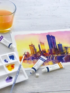 Vandfarver startsæt 24 stk farver 9ml tube>Faber-Castell Sale