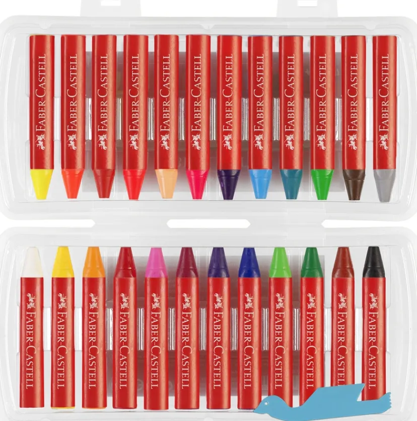 Vokskridt jumbo 24 farver>Faber-Castell Outlet