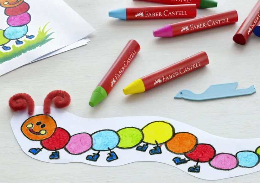 Vokskridt jumbo 24 farver>Faber-Castell Outlet