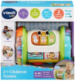 2i1 Rullende Tromme – aktivitetslegetøj til børn fra 3-36 mdr.>VTech Best