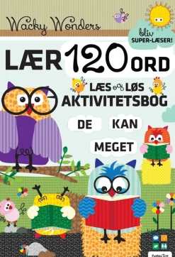 Wacky Wonders aktivitetsbog med 120 ord + stickers>